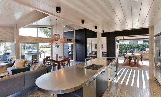 Lockwood Design and Build Home in Coromandel Peninsula Kitchen and Dining Room
