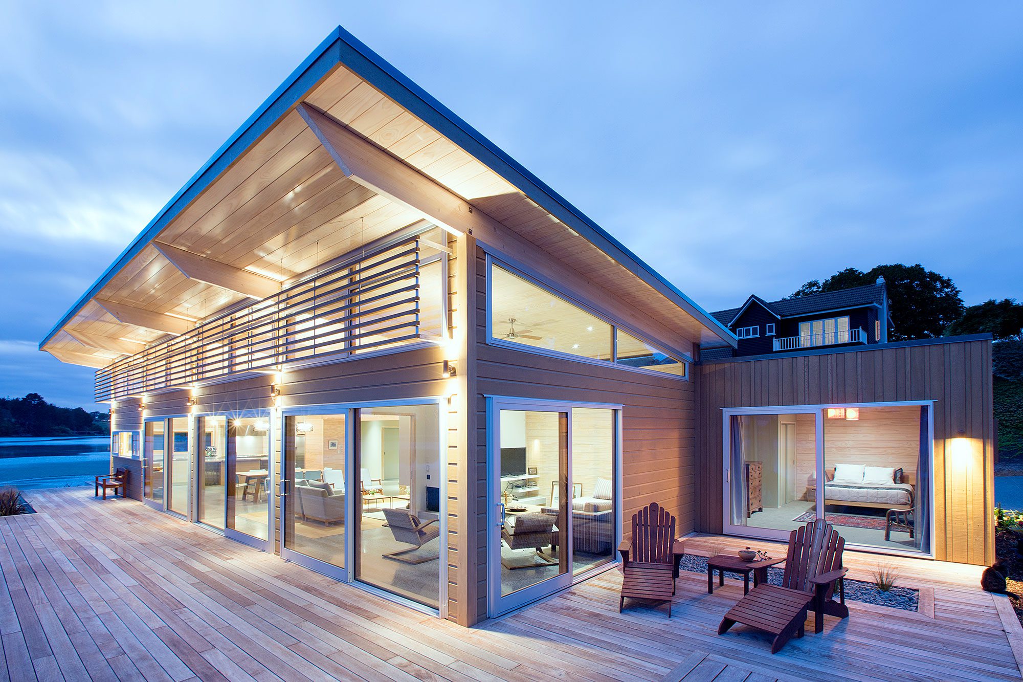 Scapens Home In Tauranga with clear pine soffits