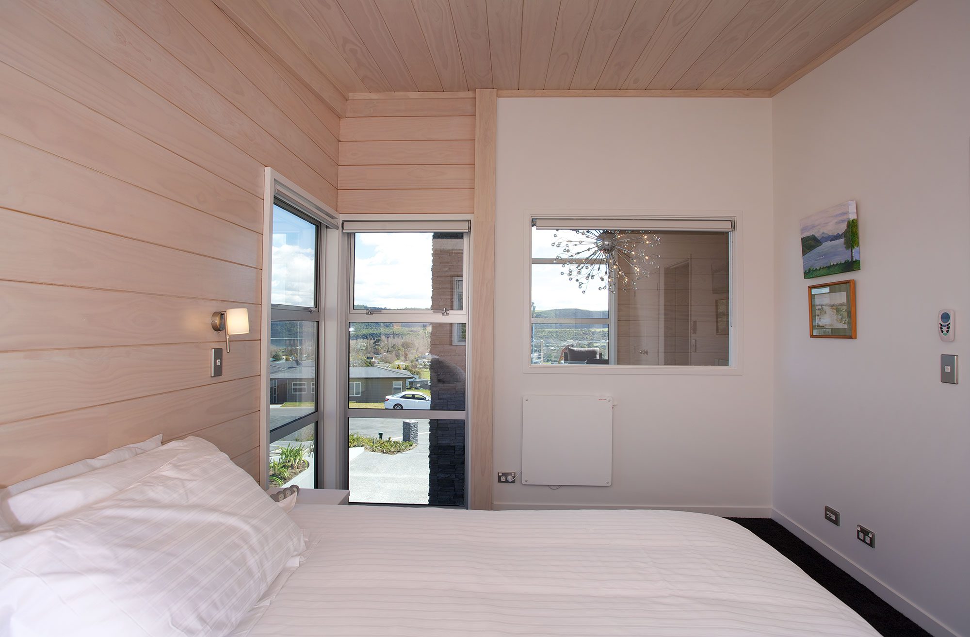 Clear Pine Interior bedroom Taupo