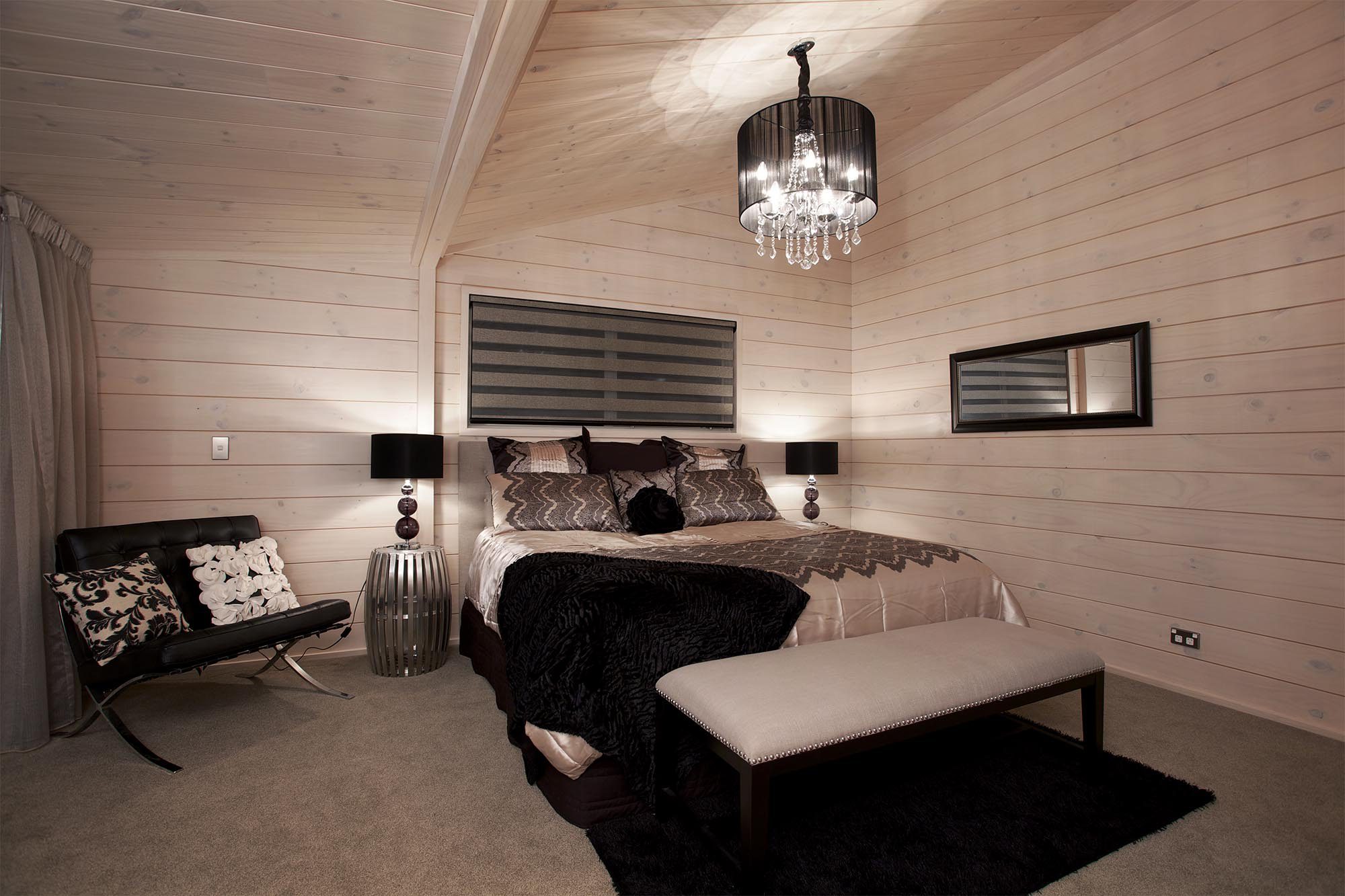 Lockwood Home Mai Bedroom With Black Accents