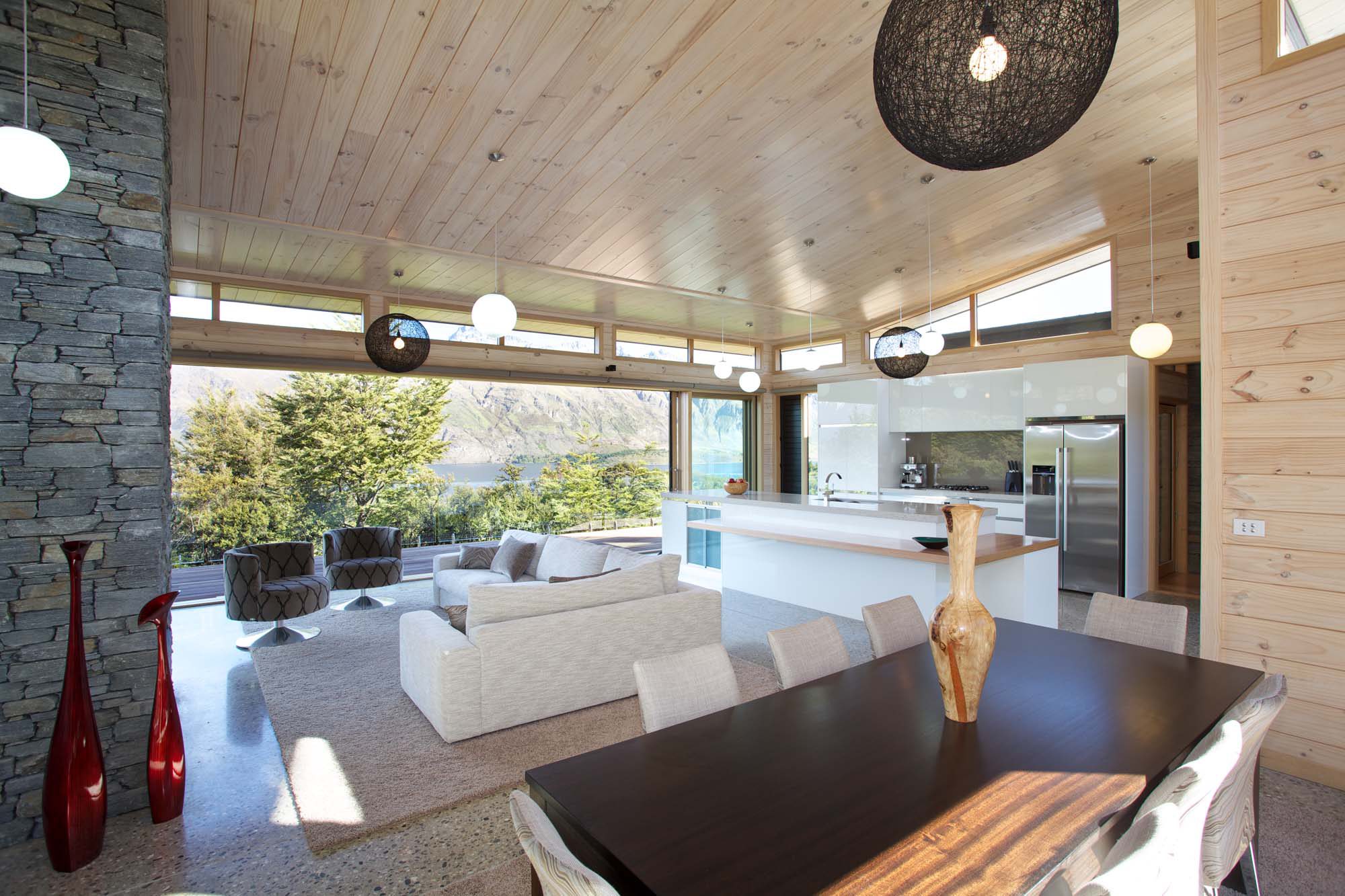 Timber joinery with narrow clerestories