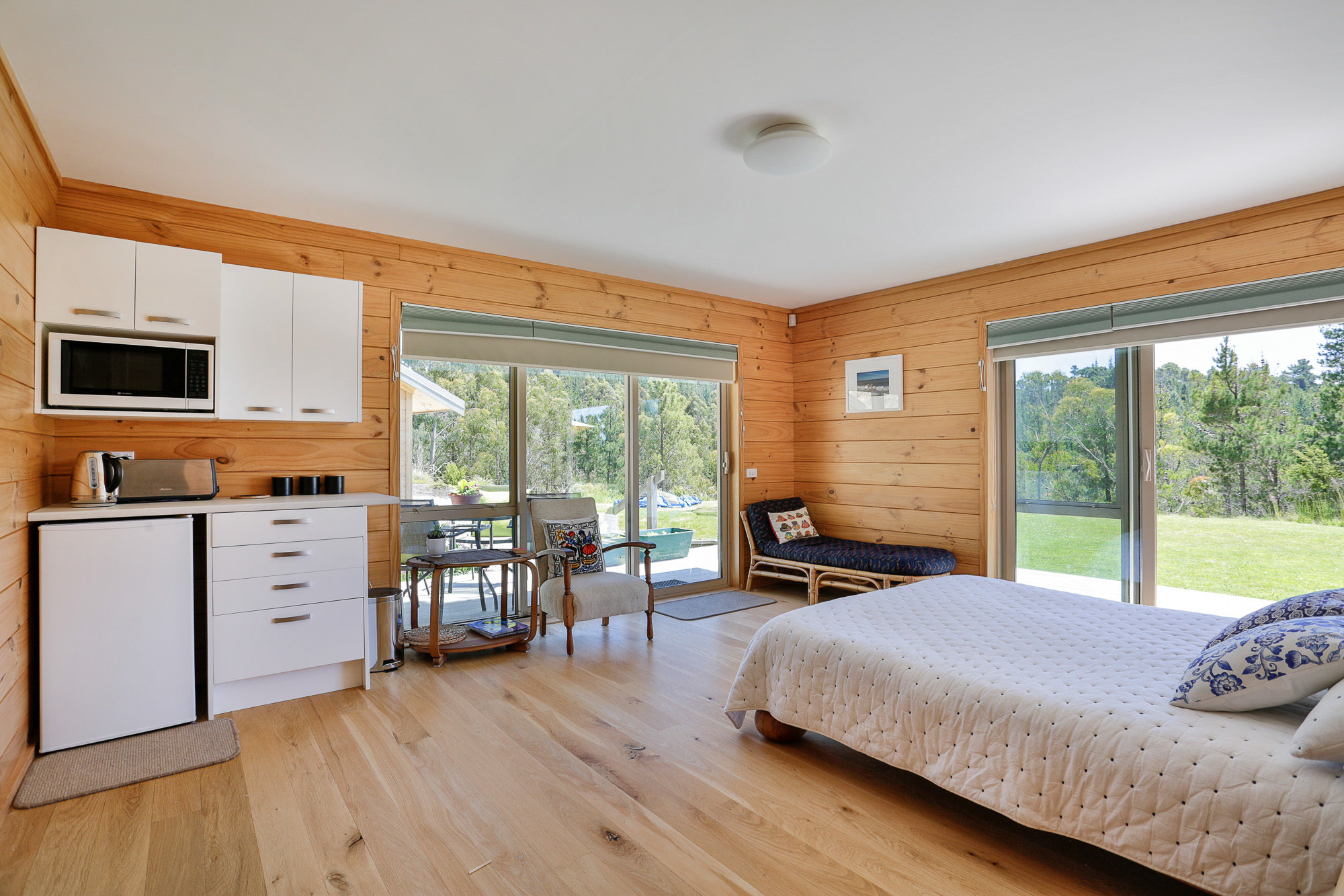 Lockwood with plasterboard ceiling in Kaiteriteri home