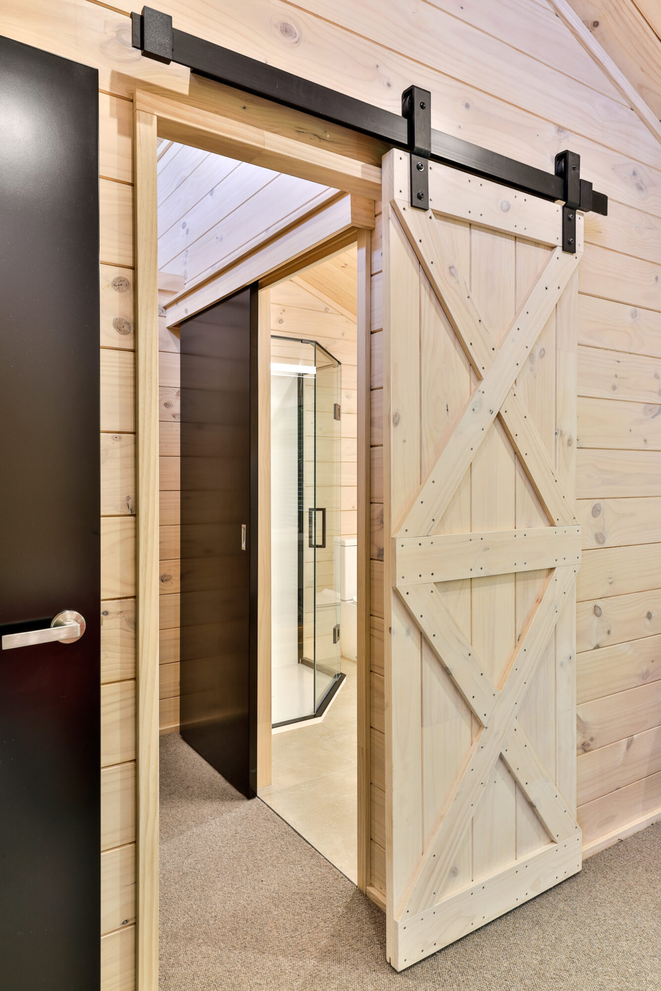 Subtle barn style door