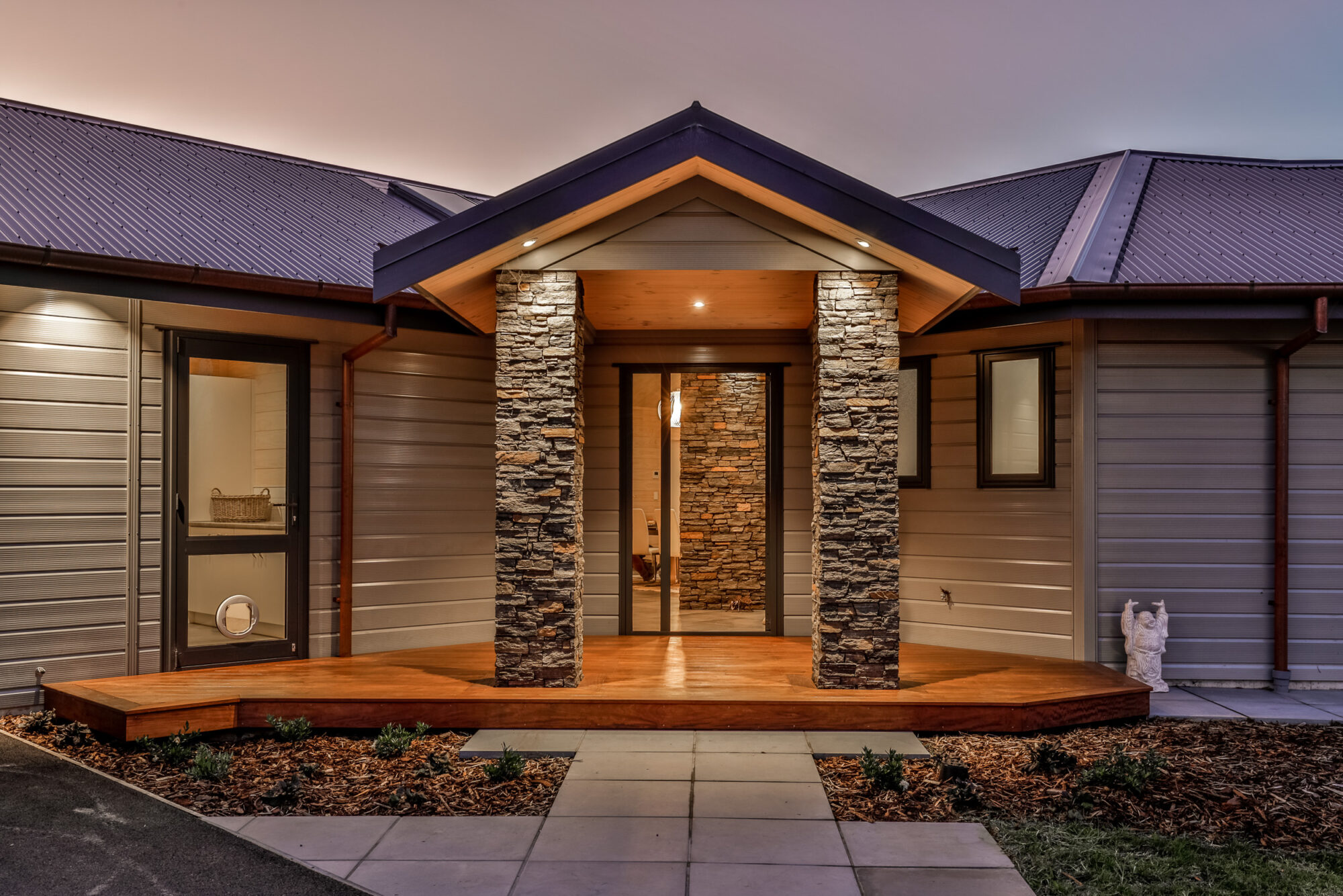 Beautiful stonework in entryway